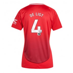 Manchester United Matthijs de Ligt #4 Dámské Domácí Dres 2024-25 Krátký Rukáv